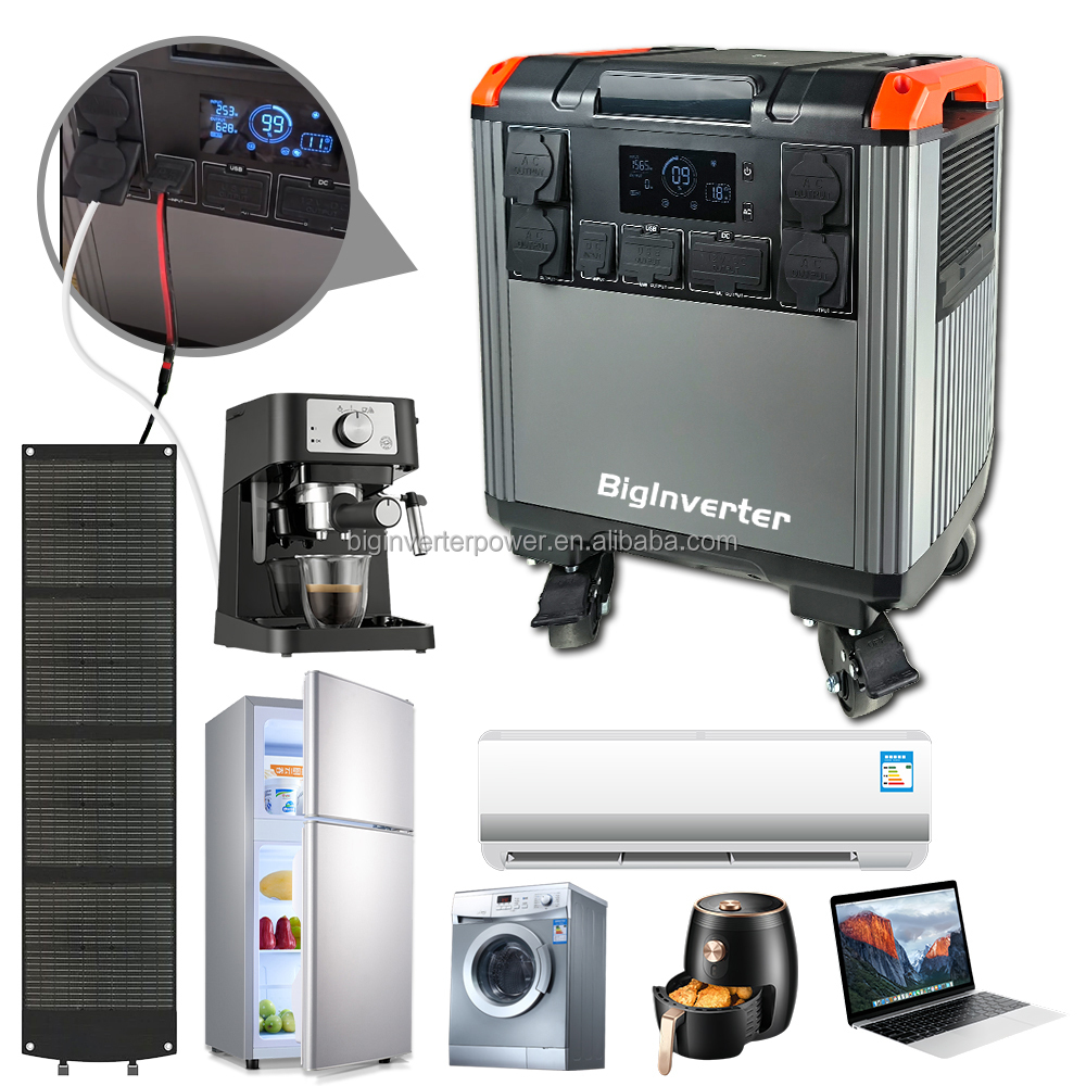 Portable Power Station - Gerador Solar de 5000W, Estação de