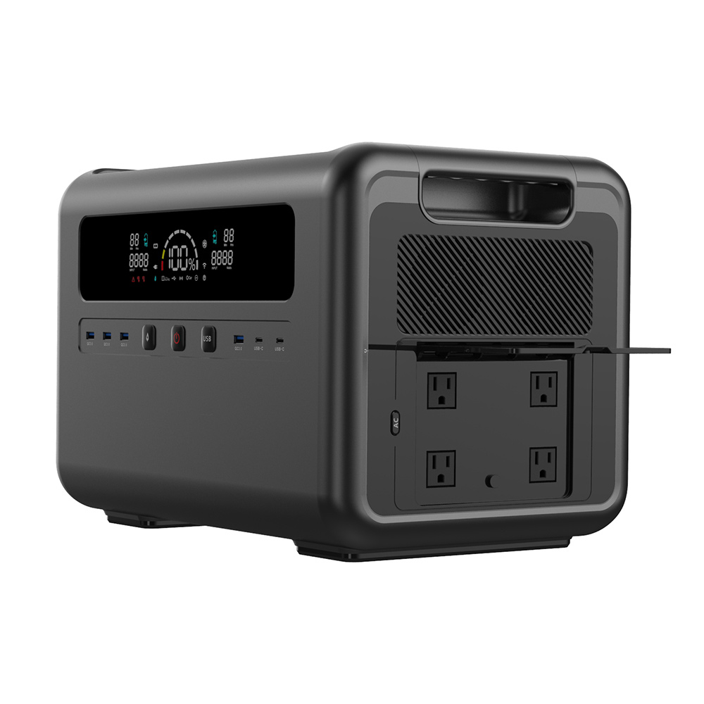 Portable Power Station - Gerador Solar de 2400W, Estação de