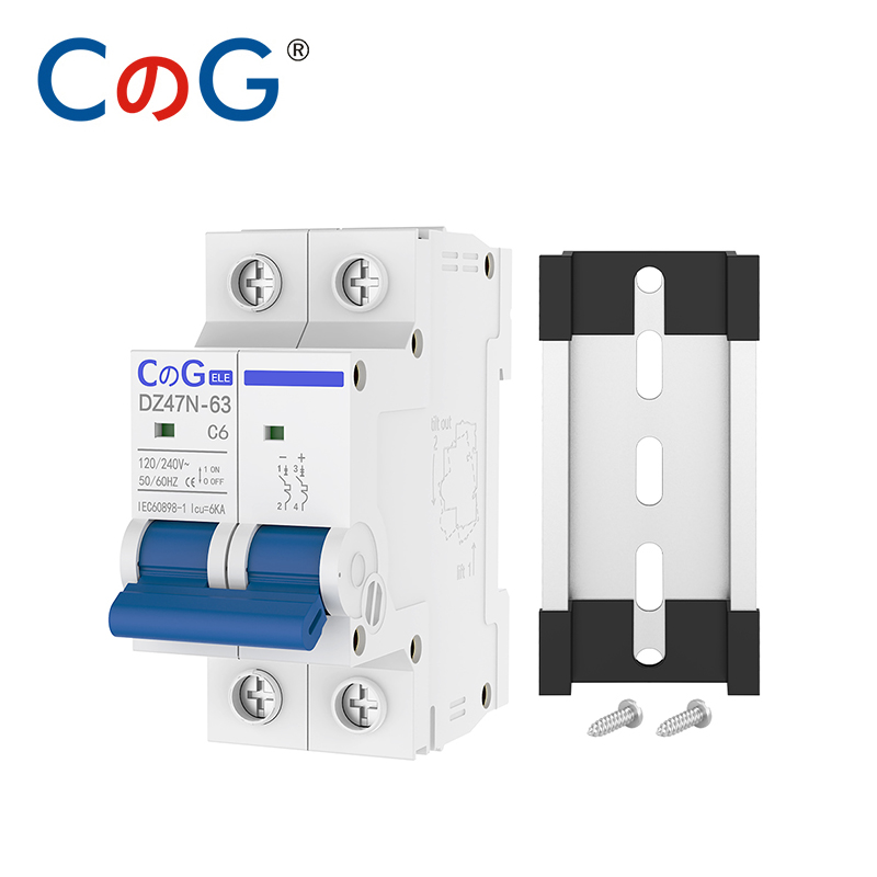 Din Rail Circuit Breaker - CG AC Disjuntor Miniatura 2 Pólos