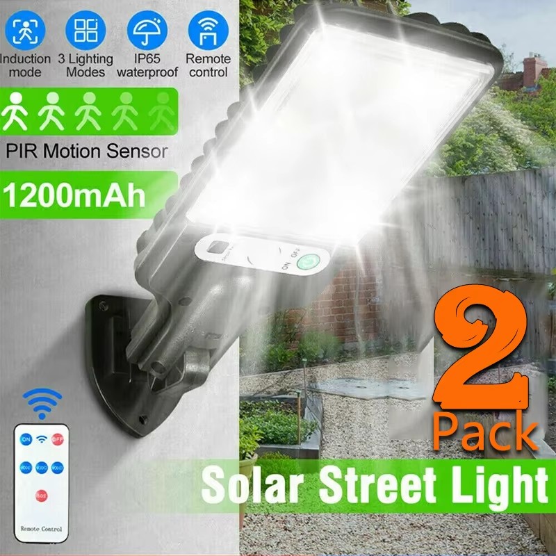 Solar Street Light Led - Luzes Solares para Jardim com Sensor