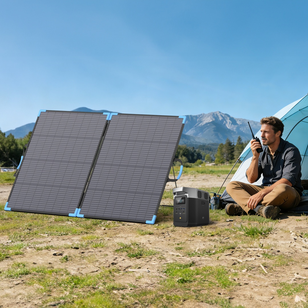 Folding Solar Panel - Painel Solar Bifacial E-POWO 20V 220W