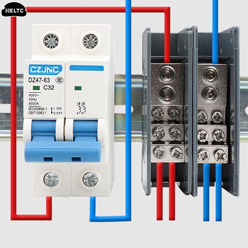 Din Rail Circuit Breaker - Caixa de distribuição do bloco terminal