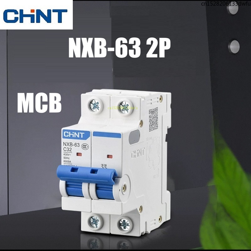 Din Rail Circuit Breaker - Chint mcb NXB-63 2p 2a 10a
