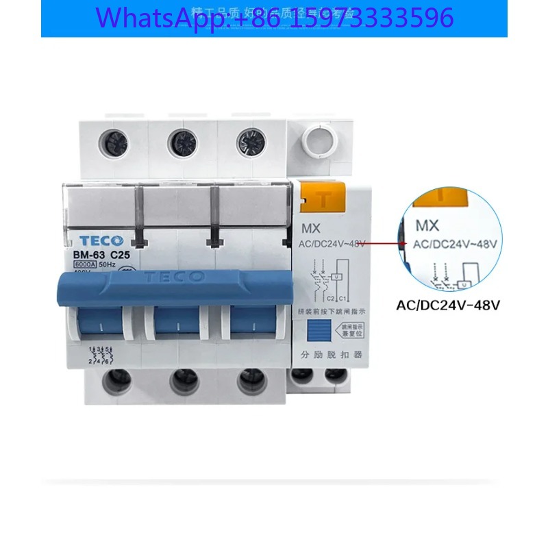 Din Rail Circuit Breaker - Disjuntor Miniatura Tipo C TECO BM-63