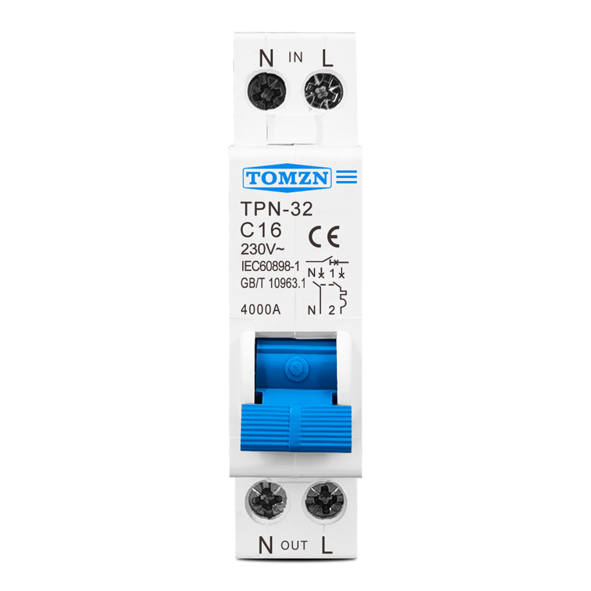 Disjuntor Miniatura TOMZN TPN  - Din Rail Circuit Breaker avaliação e preço