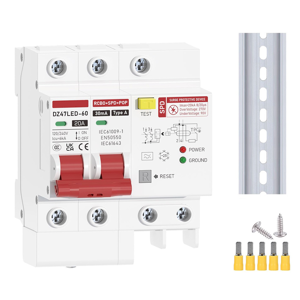 Disjuntor de Corrente Residual - Din Rail Circuit Breaker avaliação e preço