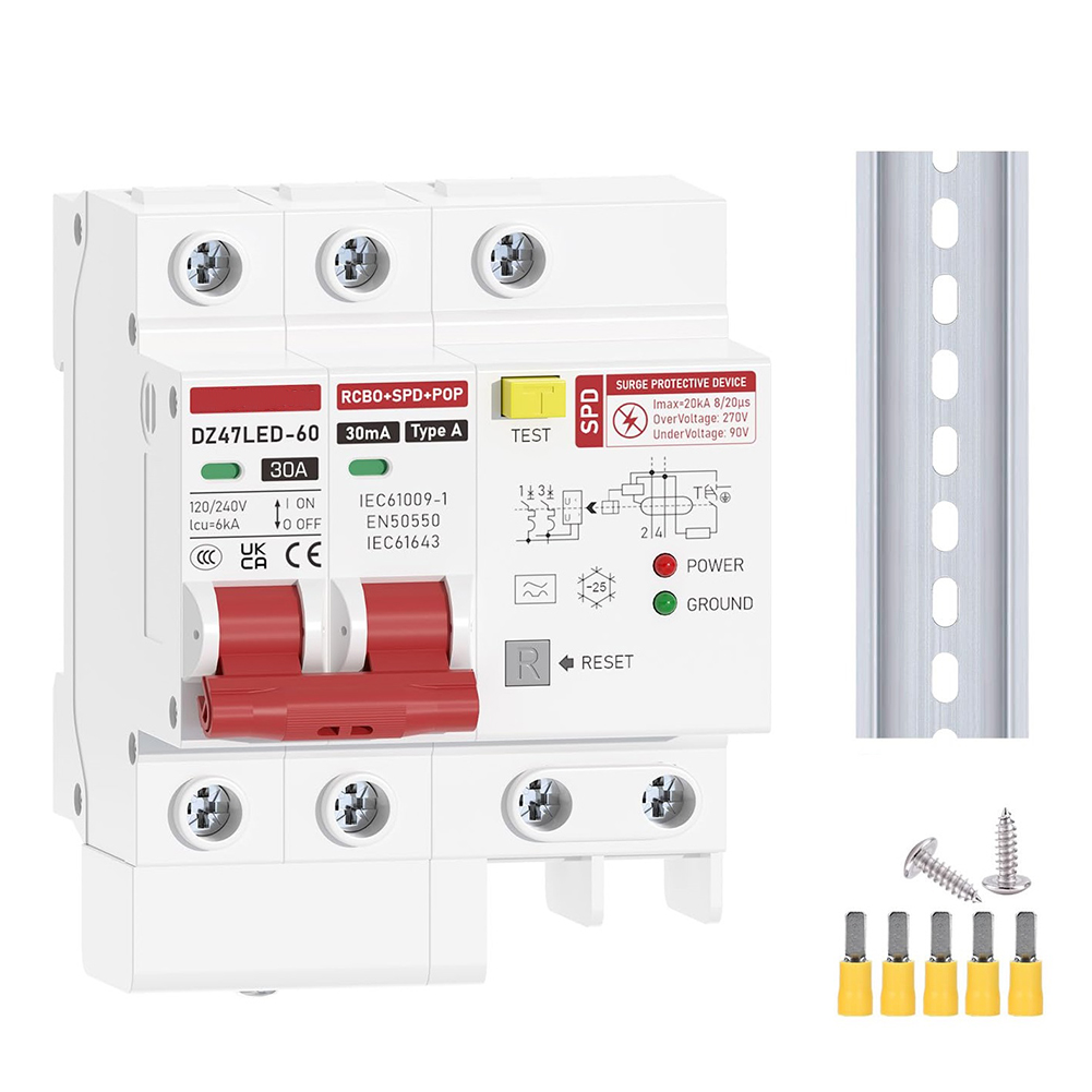 Disjuntor de Corrente Residual - Din Rail Circuit Breaker avaliação e preço