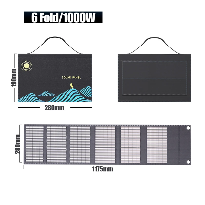 Painel Solar Portátil de 800W  - Folding Solar Panel avaliação e preço