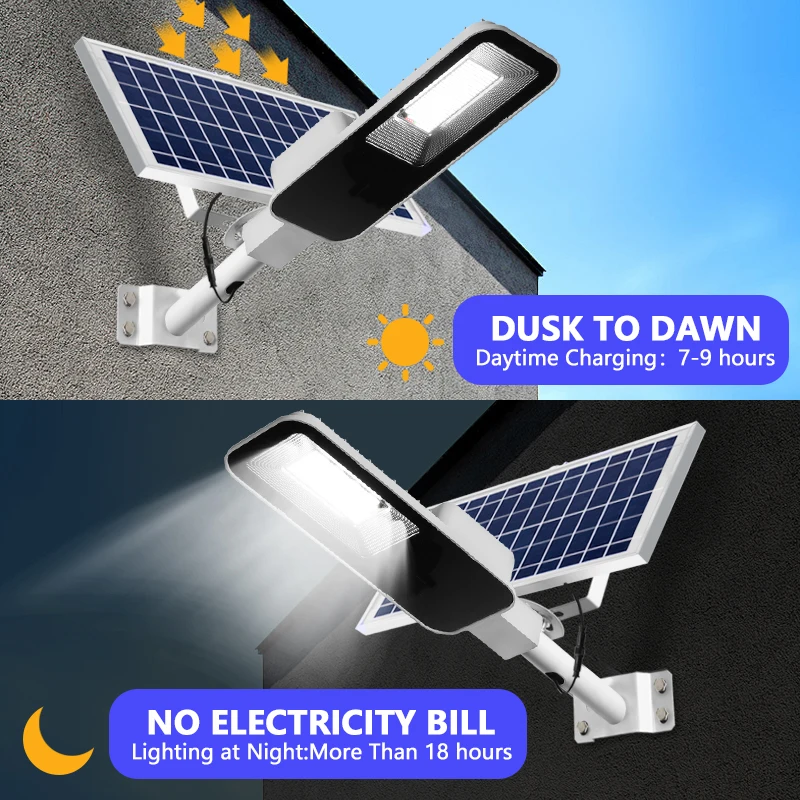 200w poderosa luz solar ao ar  - Solar Street Light Led avaliação e preço