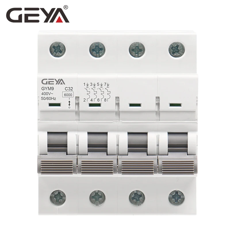GEYA GYM9 4P MCB 6A-63A 6KA Ca - Din Rail Circuit Breaker avaliação e preço
