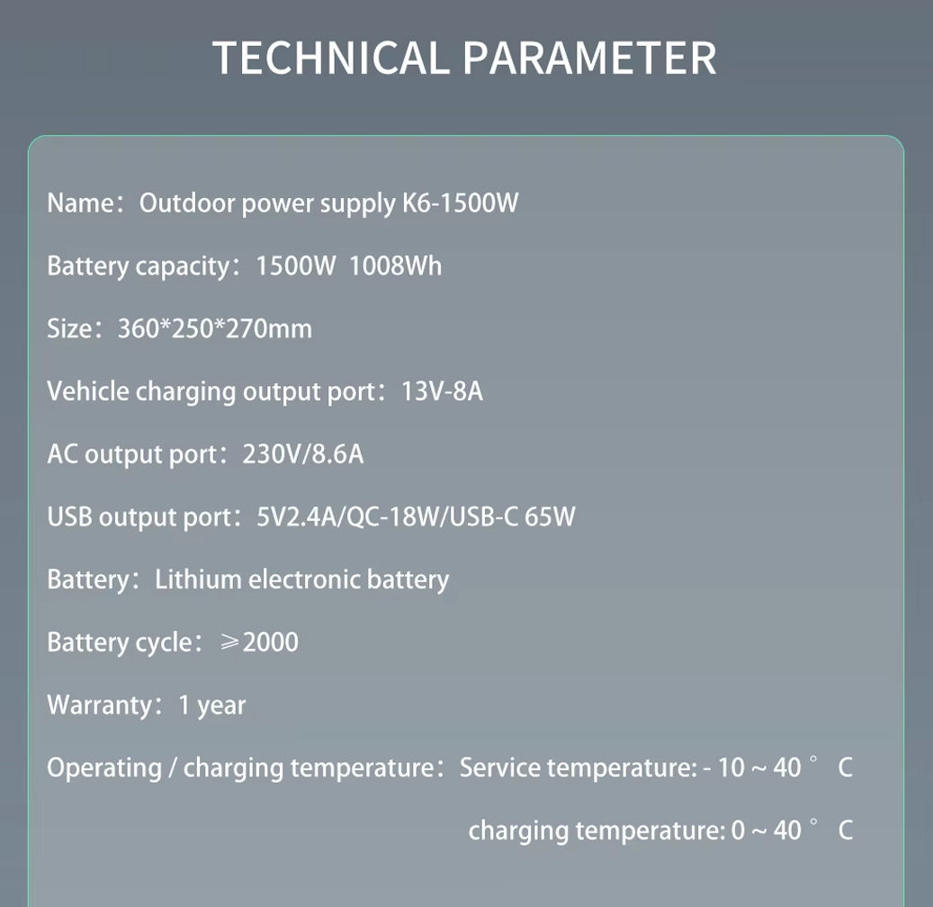 Gerador Solar Portátil de 1500 - Portable Power Station avaliação e preço