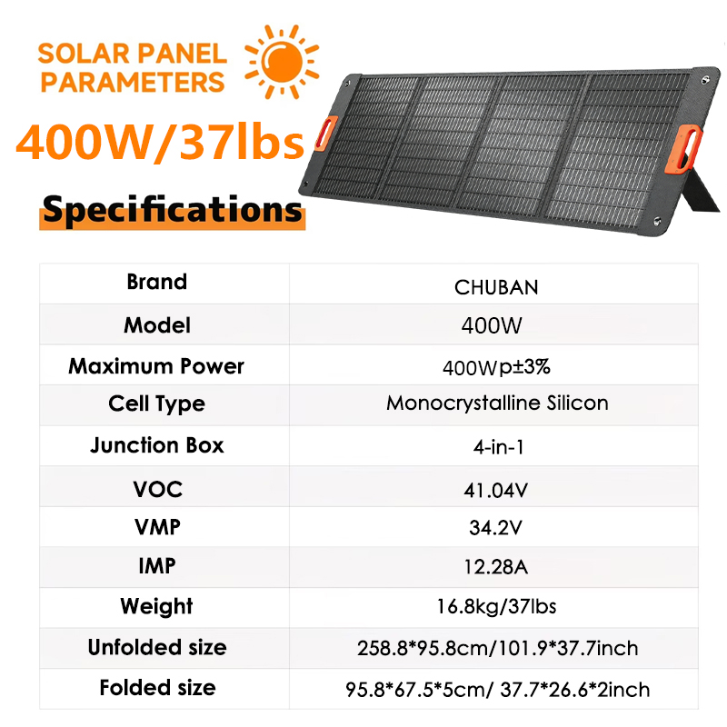 Painel Solar Dobrável de 200W, - Folding Solar Panel avaliação e preço
