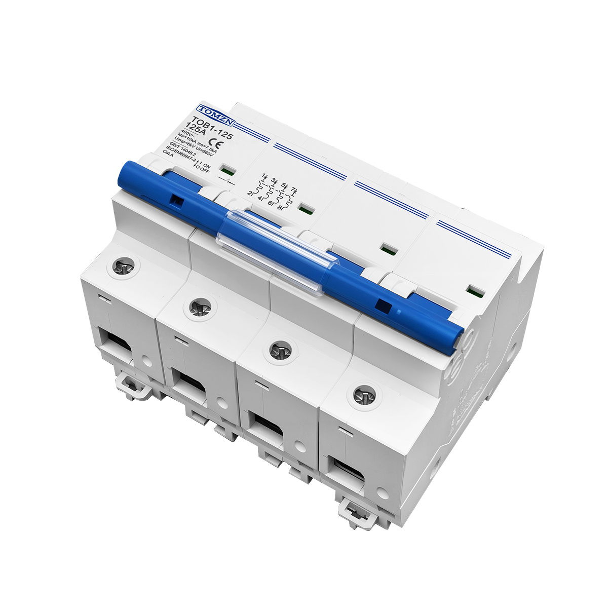 1p 2p 3p 4p 400v ac de alta co - Din Rail Circuit Breaker avaliação e preço