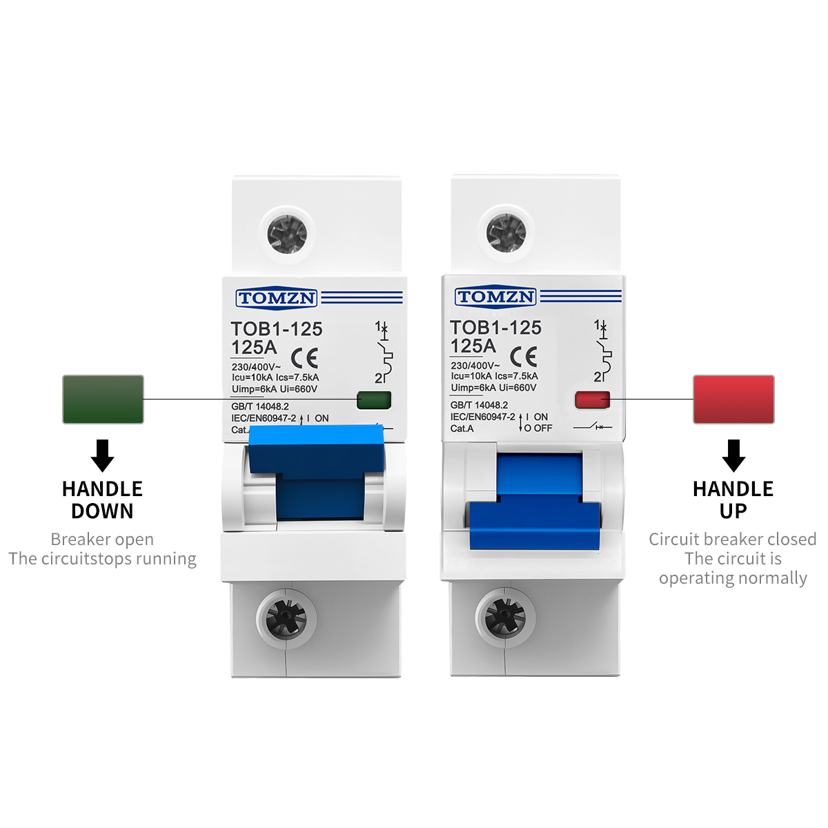 1p 2p 3p 4p 400v ac de alta co - Din Rail Circuit Breaker avaliação e preço