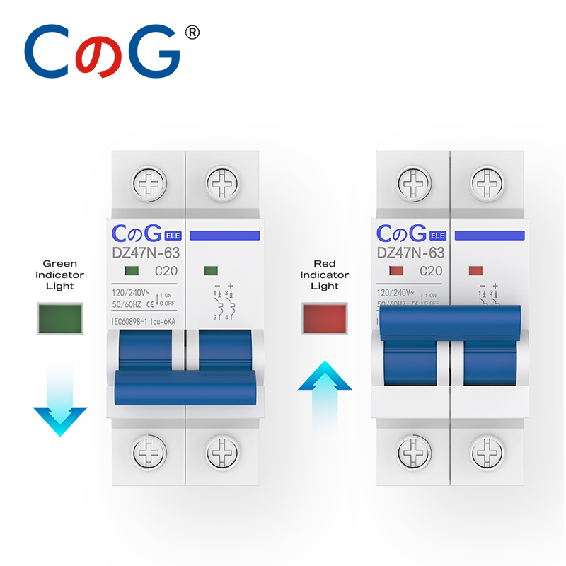 CG AC Disjuntor Miniatura 2 Pó - Din Rail Circuit Breaker avaliação e preço