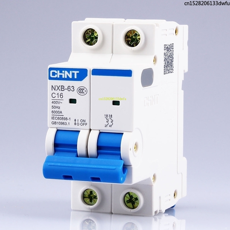 Chint mcb NXB-63 2p 2a 10a 16a - Din Rail Circuit Breaker avaliação e preço
